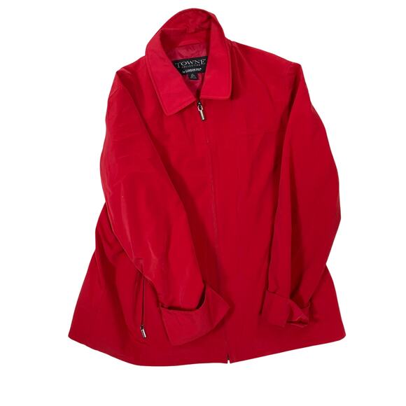 Red Towne by London Womens XL Jacket Classic Coat Stylish Outerwear - Picture 1 of 6